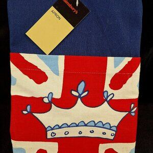 Sainsbury's UK British Golden Jubilee Kitchen Apron Queen Elizabeth 50 Years
